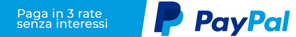 Acquista e Paga in 3 rate senza interessi con Paypal