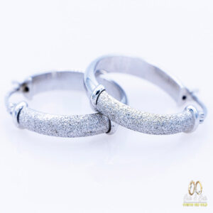 Orecchini ad Anello in Oro bianco A 58